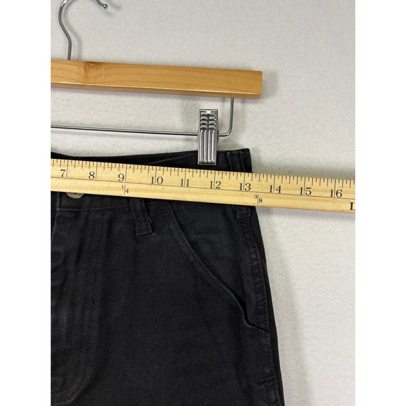 Streetwear J. Galt Womens S Black Carpenter High Rise Straight Leg Utility Pants - Picture 6 of 11